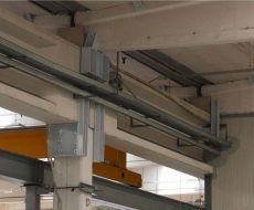 vincolo in acciaio posato nell'azienda lm spa