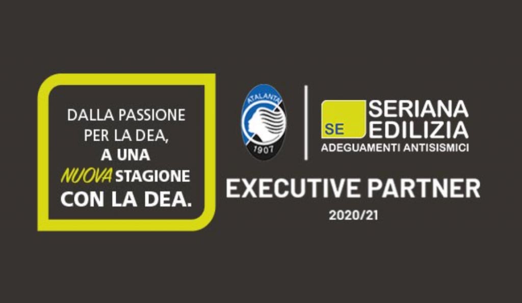 locandina di presentazione della partnership Atalanta e Seriana Edilizia 